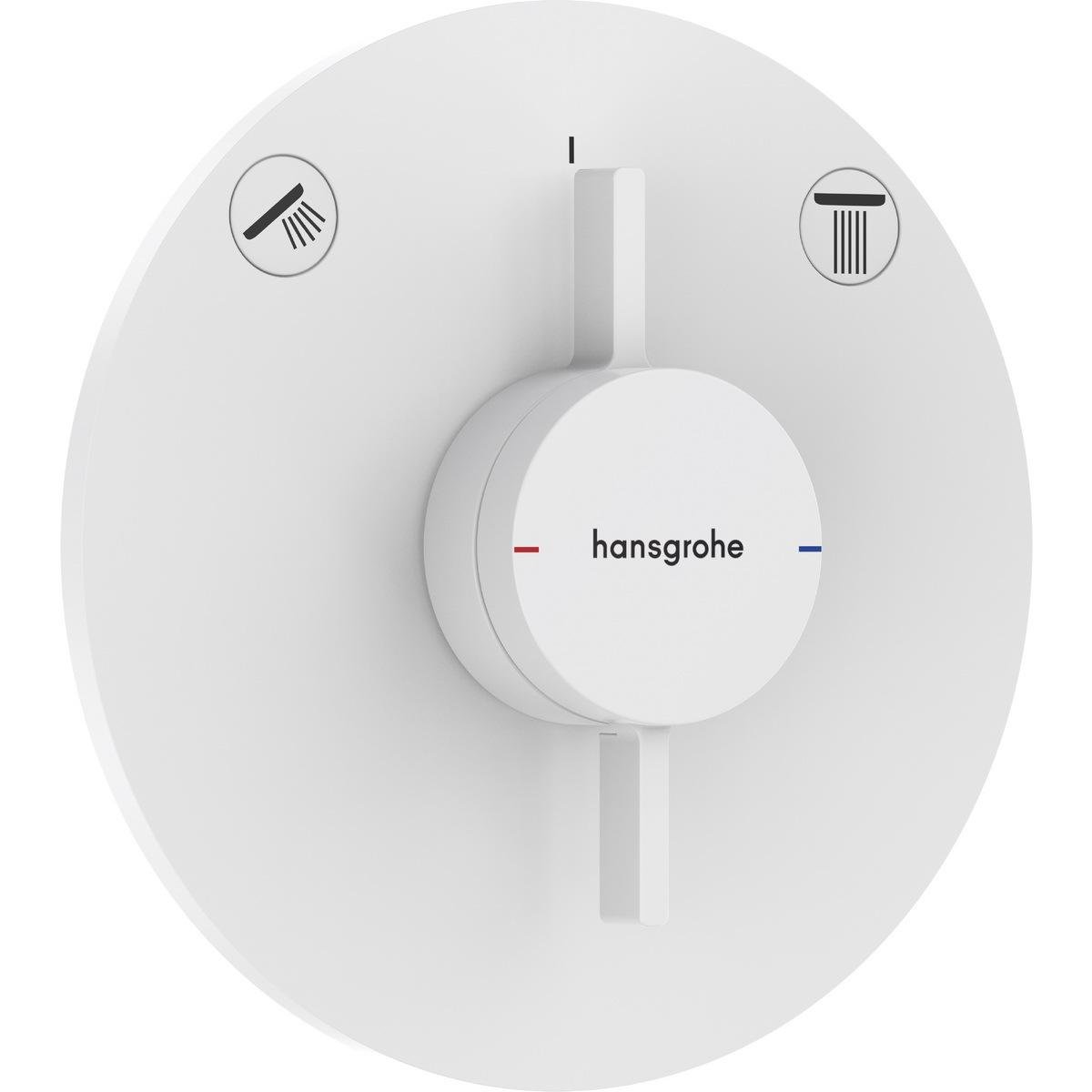 Зовнішня частина змішувача Hansgrohe DuoTurn S 75418700 з перемикачем Білий (240782)