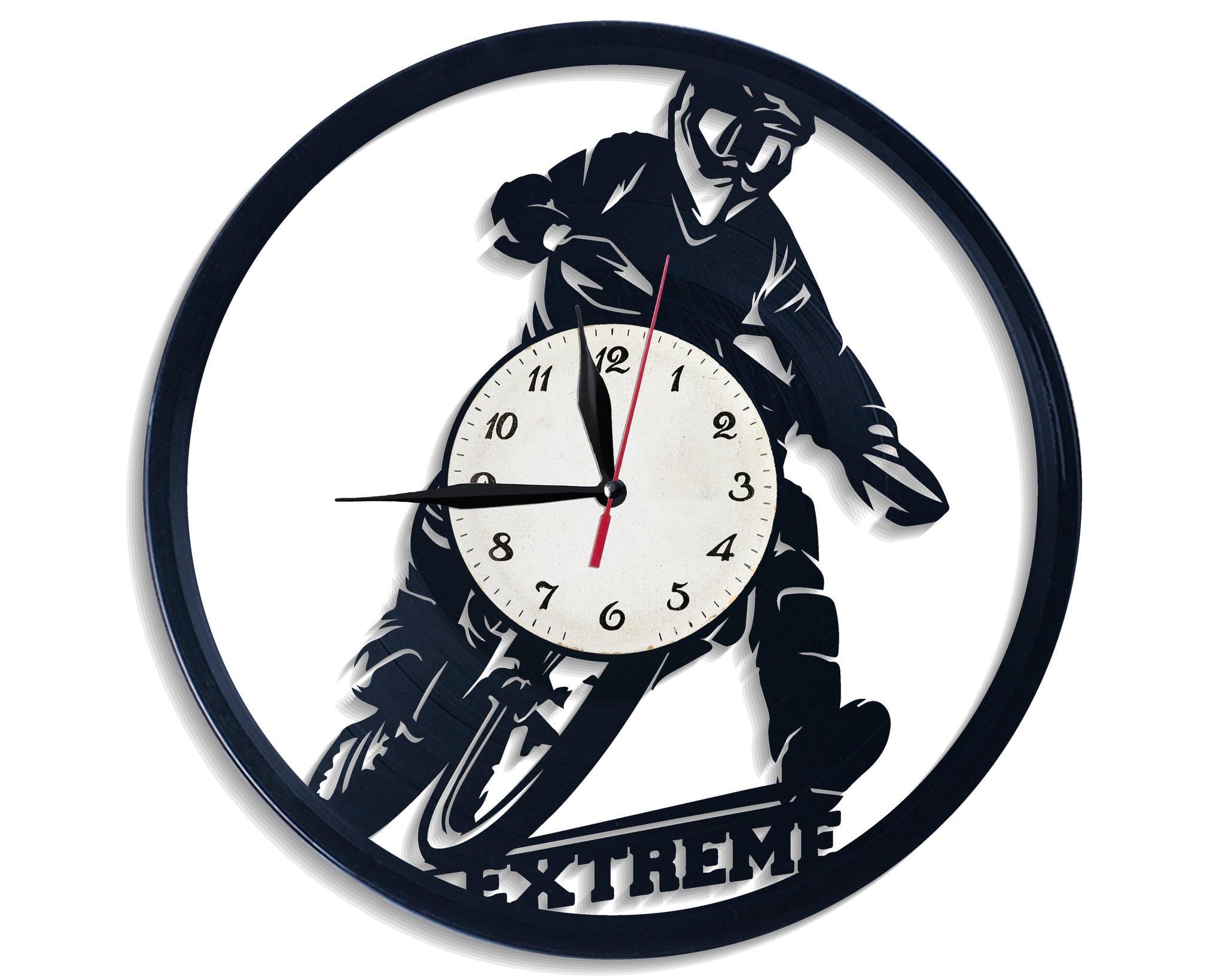 Часы настенные Motocross 2750 из виниловой пластинки