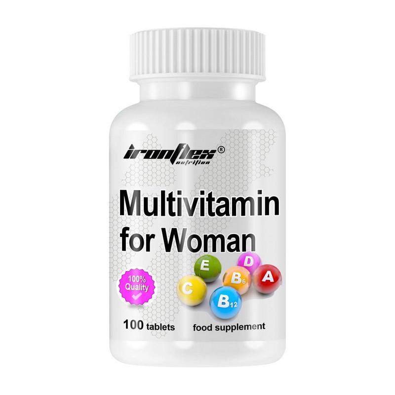 Витамины и минералы для женщин IronFlex Multivitamin for Women 100 капс. (18208-01) Витамины и минералы для женщин IronFlex Multivitamin for Women 100 капс. (18208-01)