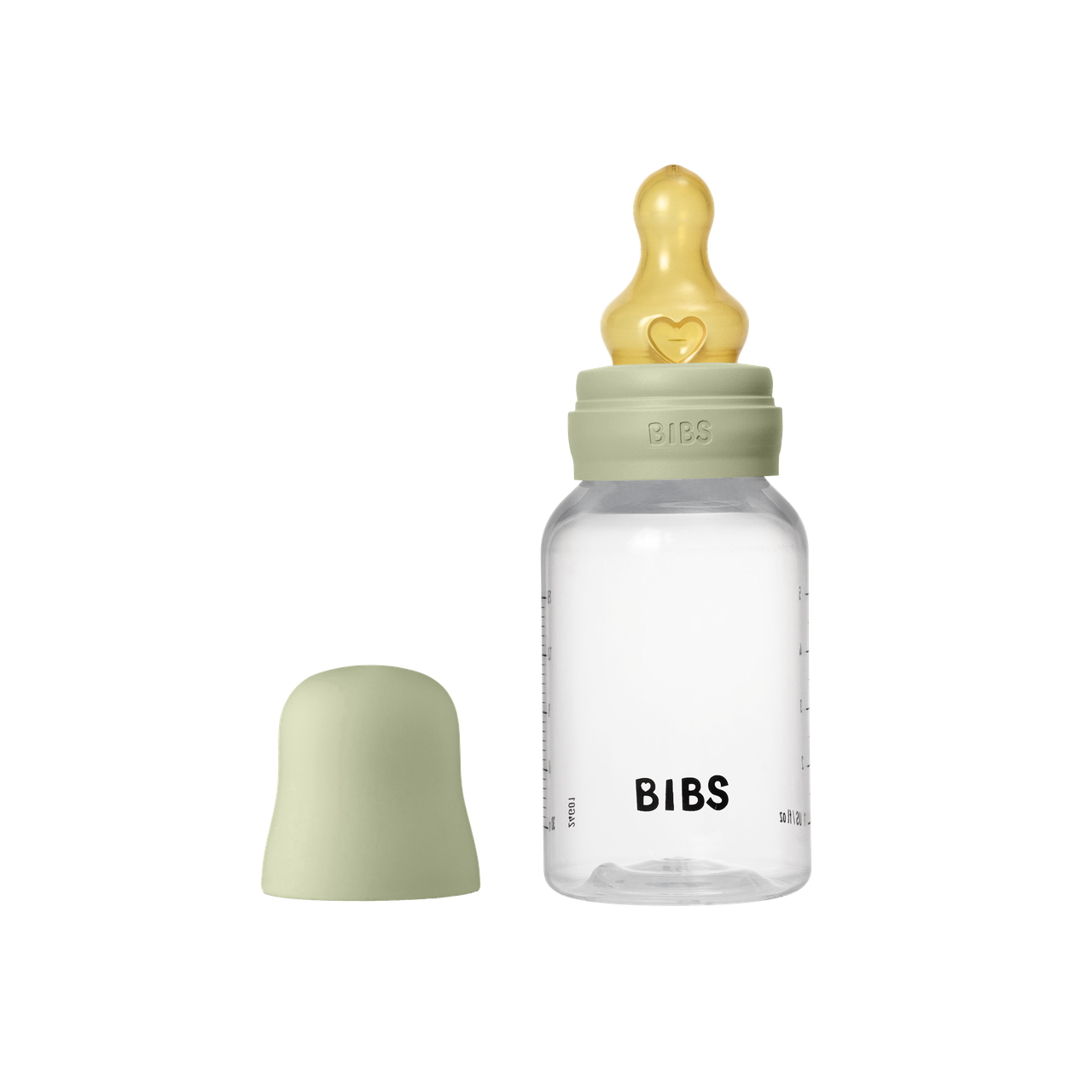 Пляшечка дитяча BIBS Baby Bottle Round Latex 150 мл повільний потік (2799751786)