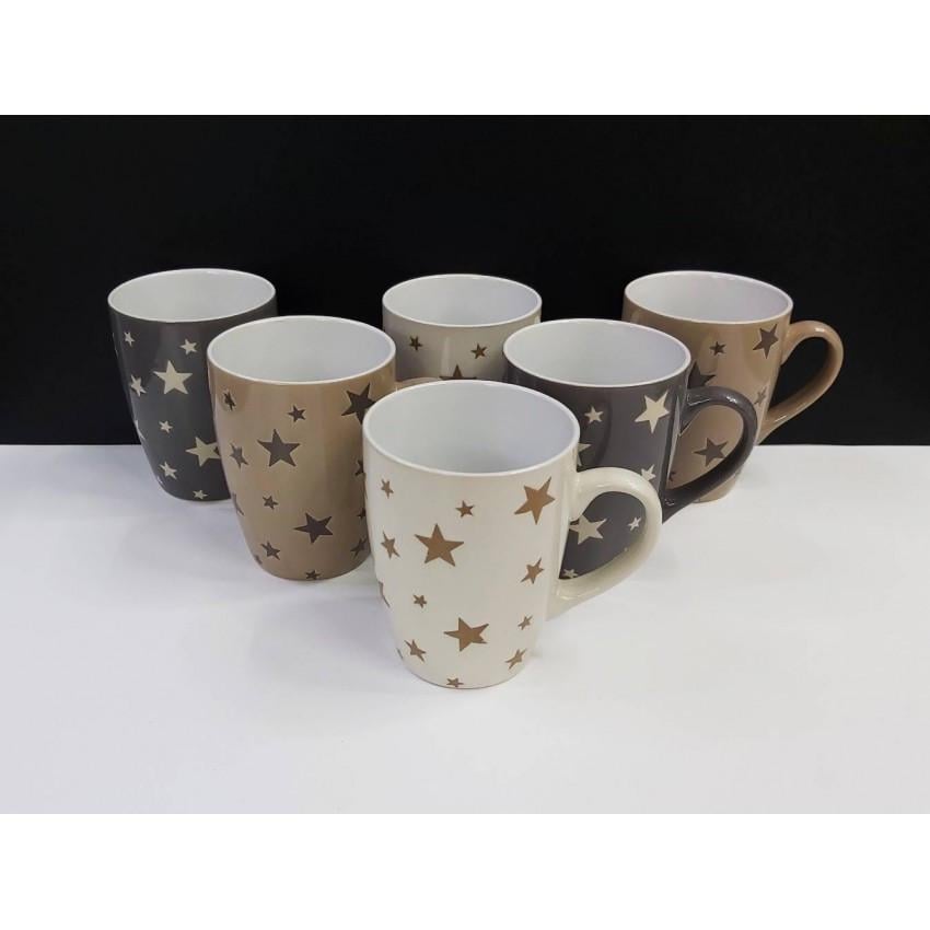 Набір кухлів Interos Зірки MIX 340 мл 6 шт. (ТЕХ.УПОК. KW 146) - фото 4 Набір кухлів Interos Зірки MIX 340 мл 6 шт. (ТЕХ.УПОК. KW 146) - фото 4