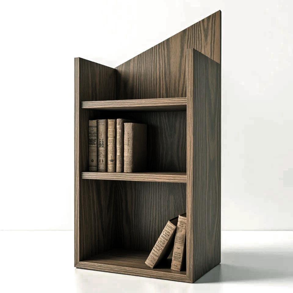 Полка книжная настольная из дерева Сангрела Палисандр (КПА-039802)