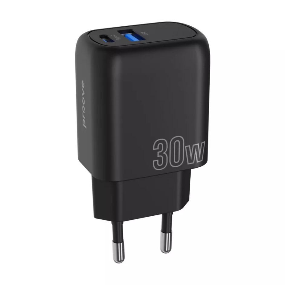 Зарядное устройство сетевое Proove Silicone Power Plus МЗП 30 W Type-C/USB Black (1989342090) Зарядное устройство сетевое Proove Silicone Power Plus МЗП 30 W Type-C/USB Black (1989342090)