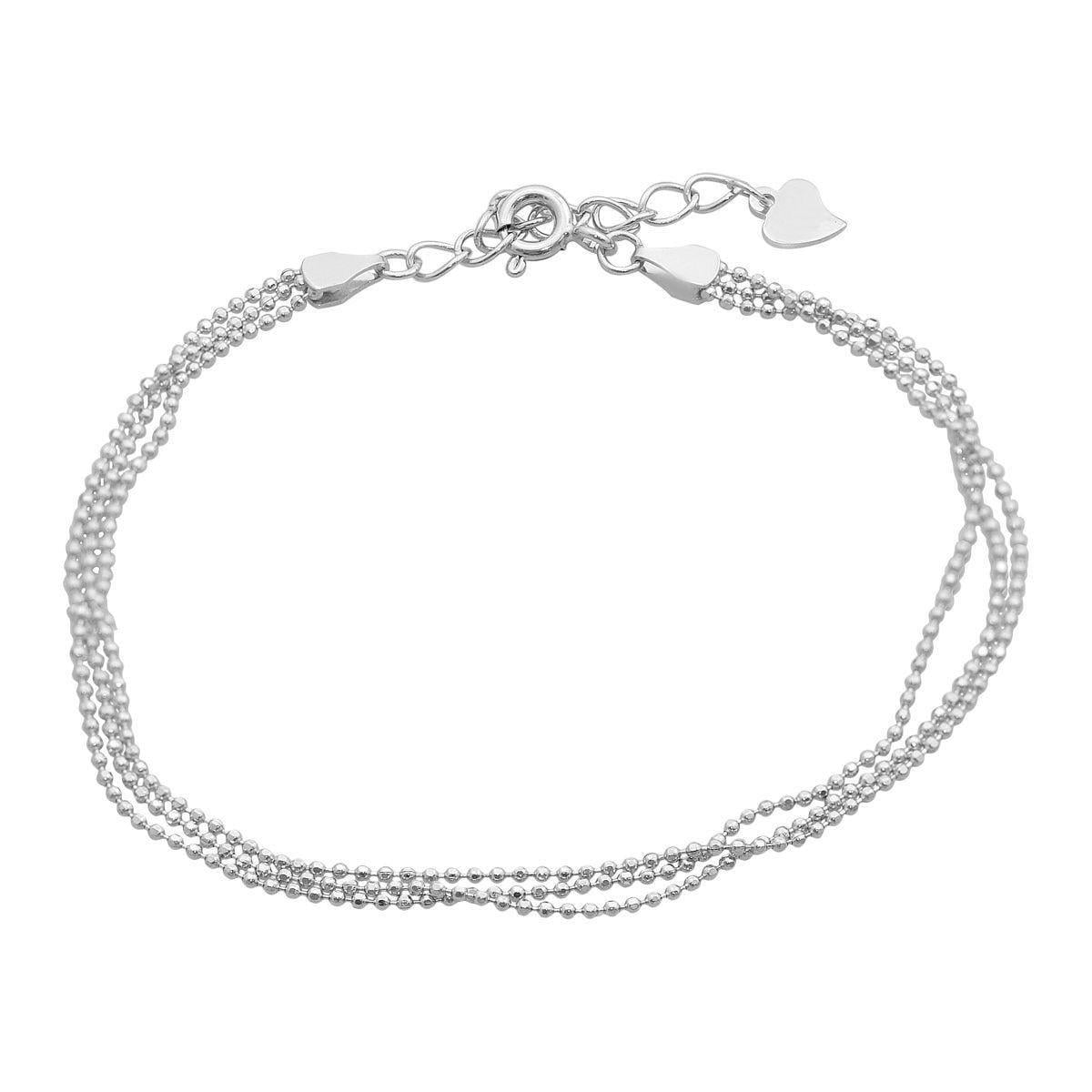 Браслет серебряный из трех цепочек Браслет серебряный из трех цепочек