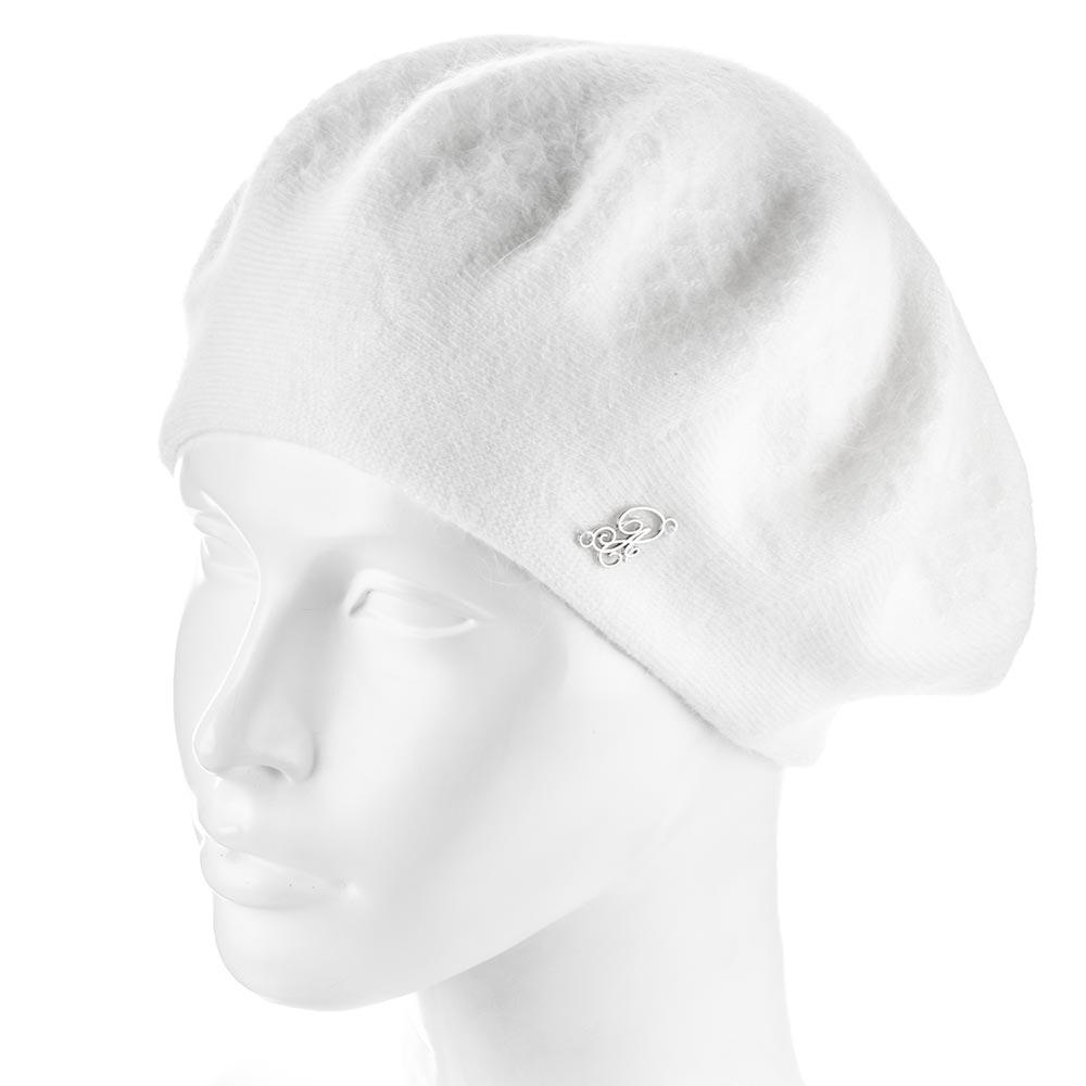 Шапка женская Atrics WH873 двойной ангоровый Белый