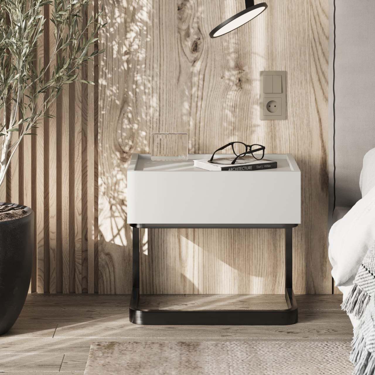 Тумба прикроватная Win Мебель Air в минималистическом стиле Серая Мышка (27766419) - фото 2 Тумба прикроватная Win Мебель Air в минималистическом стиле Серая Мышка (27766419) - фото 2