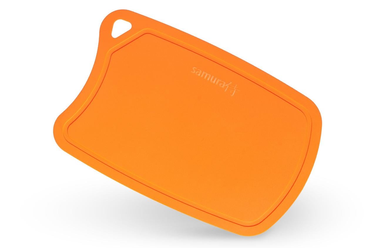 Доска разделочная термопластиковая с антибактериальным покрытием Samura Fusion Оранжевый (SF-02OR) Доска разделочная термопластиковая с антибактериальным покрытием Samura Fusion Оранжевый (SF-02OR)