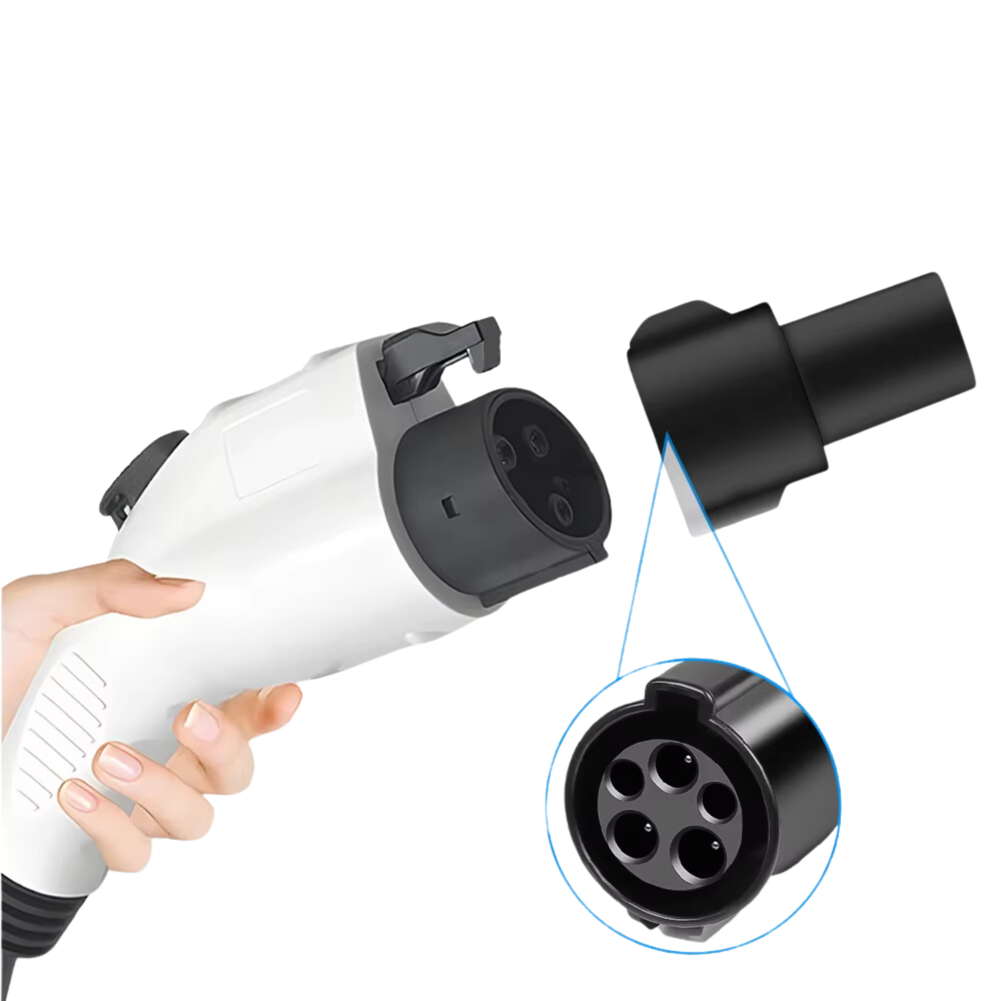 Перехідник-зарядний адаптер Type1 J1772 для Tesla (24392711) - фото 2 Перехідник-зарядний адаптер Type1 J1772 для Tesla (24392711) - фото 2