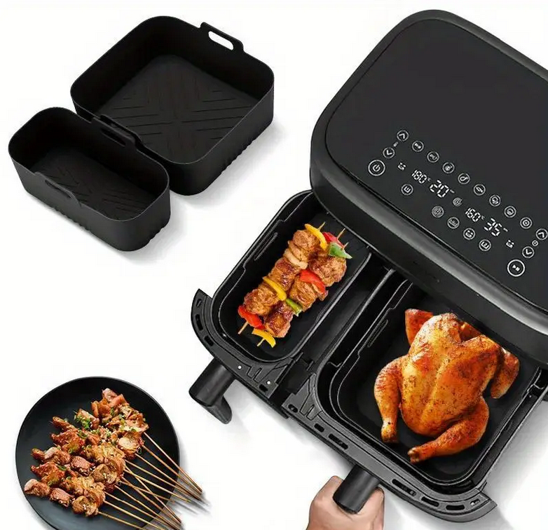 Формы силиконовые для фритюрниц 2 шт. Черный (SAM-223) - фото 3 Формы силиконовые для фритюрниц 2 шт. Черный (SAM-223) - фото 3