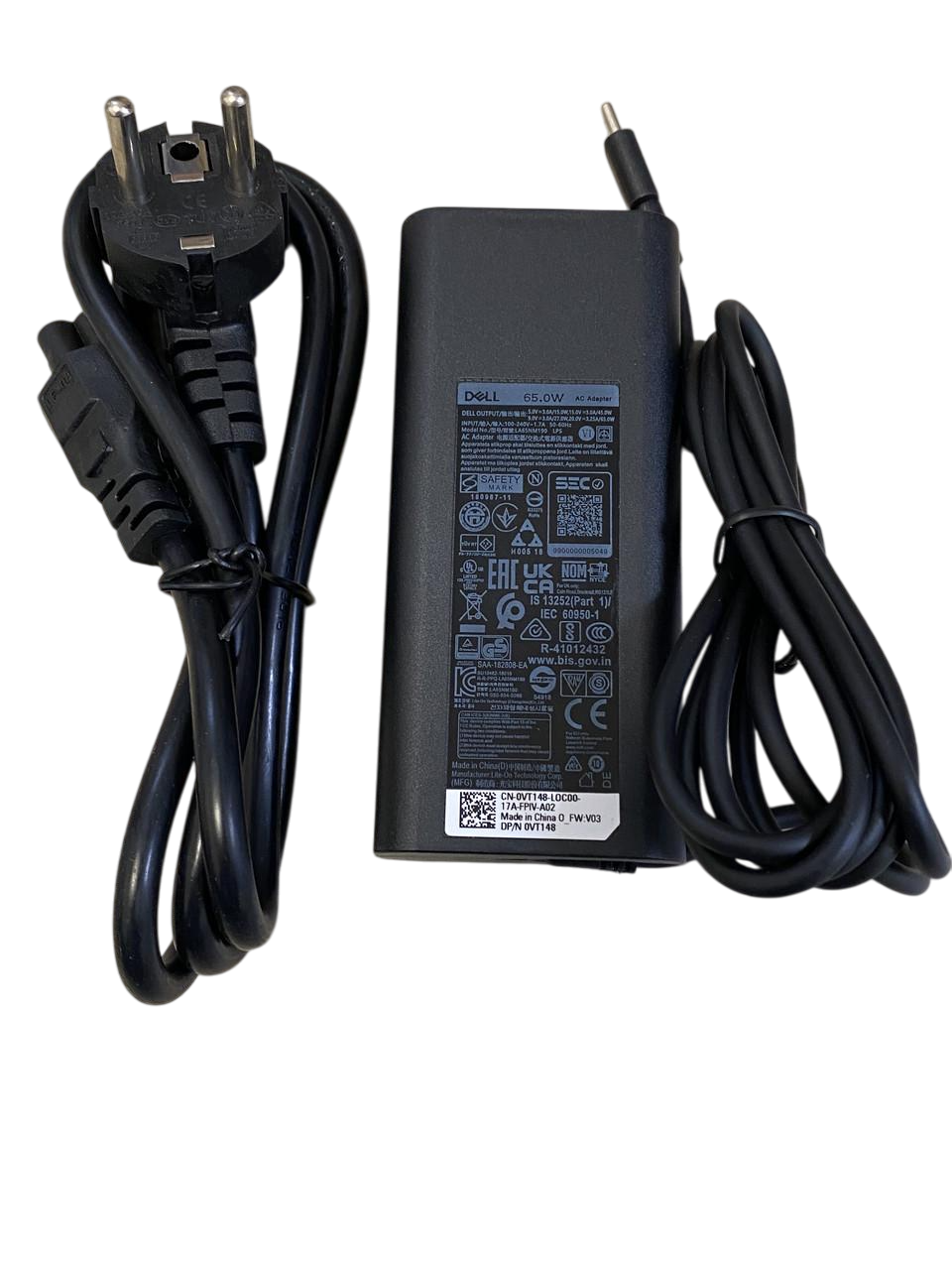 Блок питания для ноутбука Dell 20V 3,25V 65W USB/кабель 220 В (2572503943)