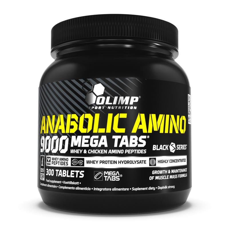 Комплекс аминокислот из гидролизатов трех белков Olimp Anabolic Amino 9000 300 табл.
