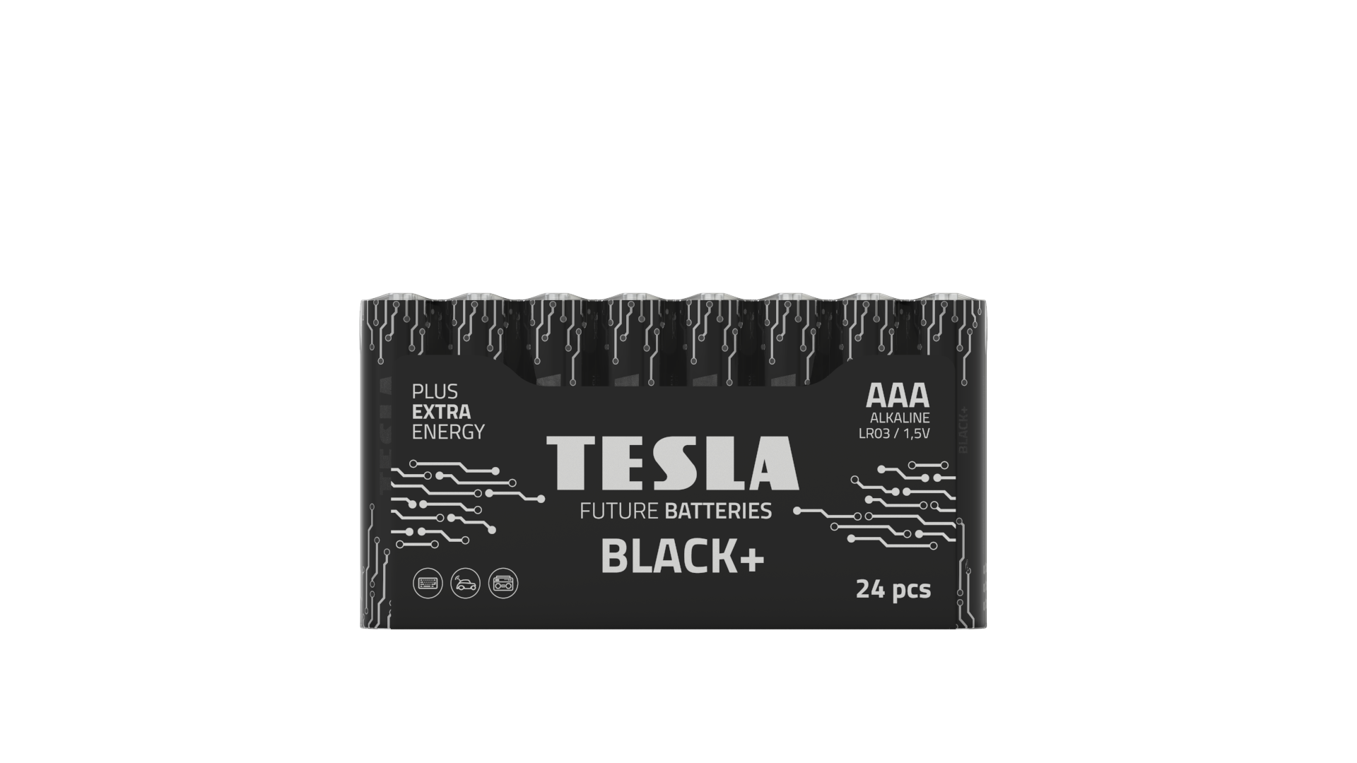 Батарейки Tesla Black AAА LR03 1,5В 24 шт. (000003295)
