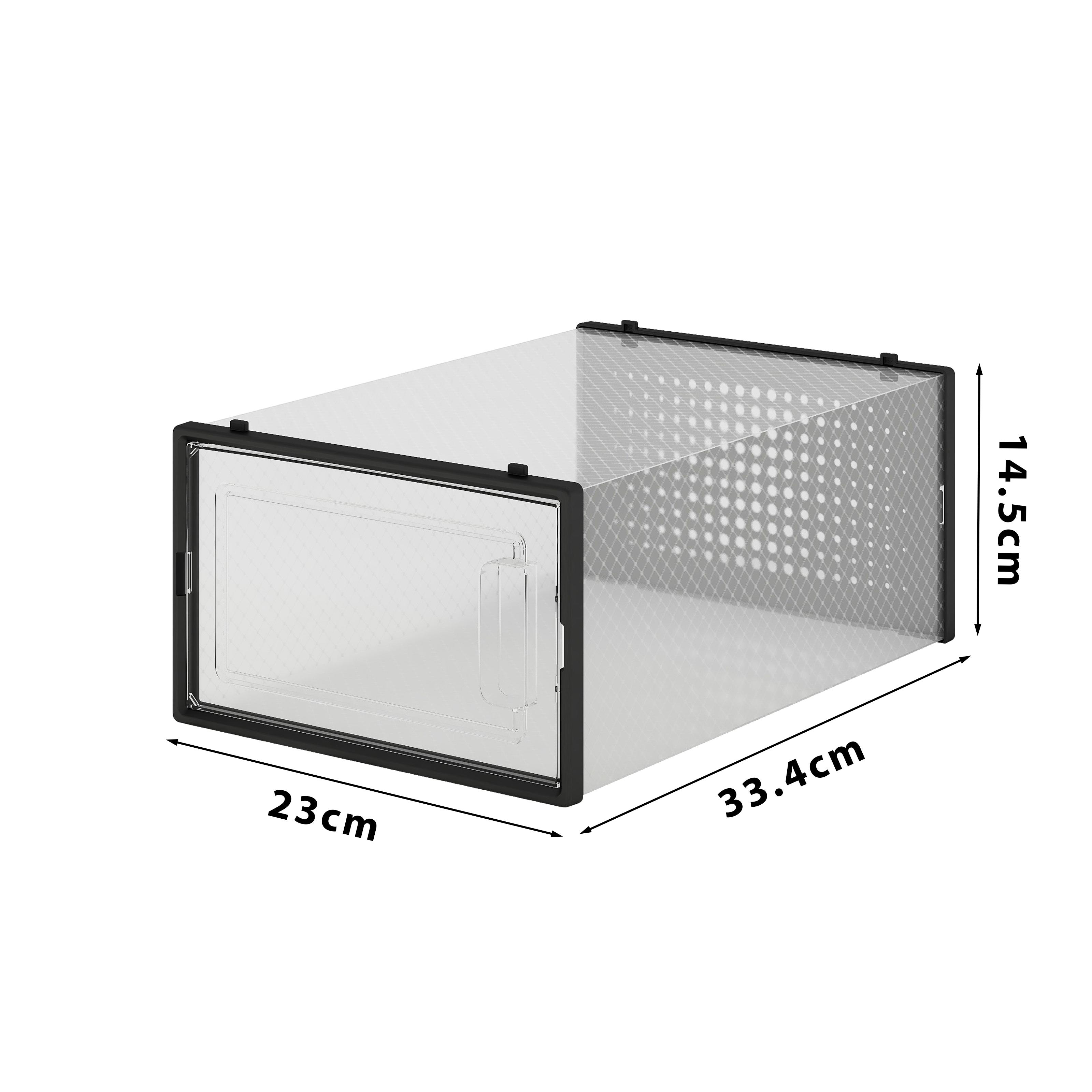 Комплект боксів Luminaria SHOE BOX BK/CLEAR для зберігання взуття S 2 шт. (22873903) - фото 7