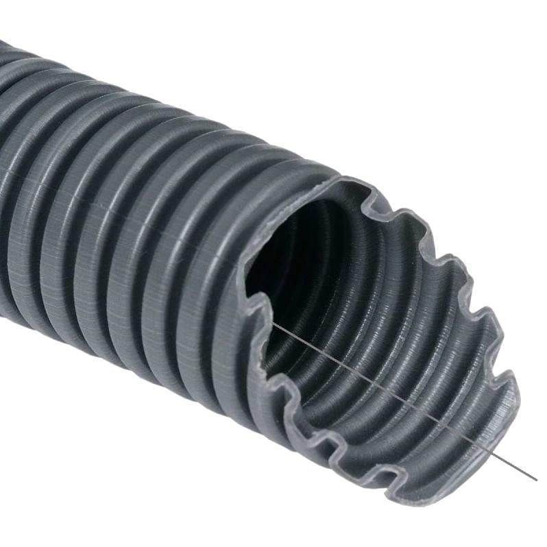 Гофротруба Копос 750Н ПВХ d 20/14 мм 50 м Темно-сірий (1220D_L50D)