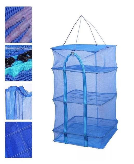 Сушарка для риби/фруктів/овочів/грибів підвісна 3 рівні 50х50х65 см (НР051546) - фото 6