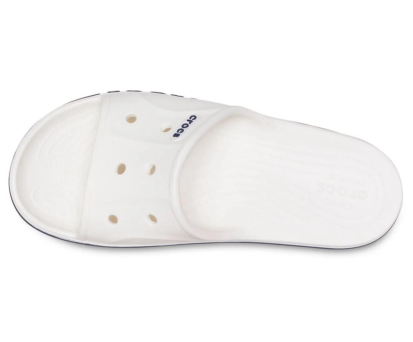 Шльопанці Crocs Bayaband Slide р. M12/45 29,5 см White/Navy (2053924) - фото 7