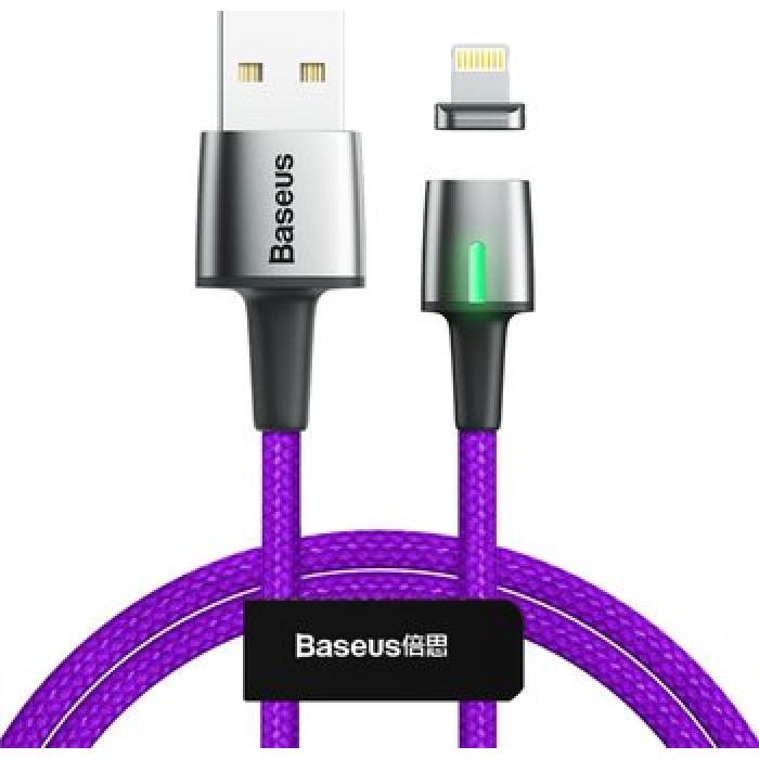 Кабель Baseus CALXC-A05 Zinc Magnetic Cable USB to Lightning 2,4 A 1 м Purple