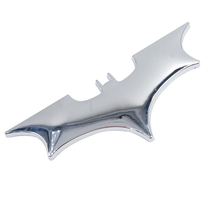 Эмблема Batman Бэтмен металл 10,5х4 см Хром глянцевый (1269692017)