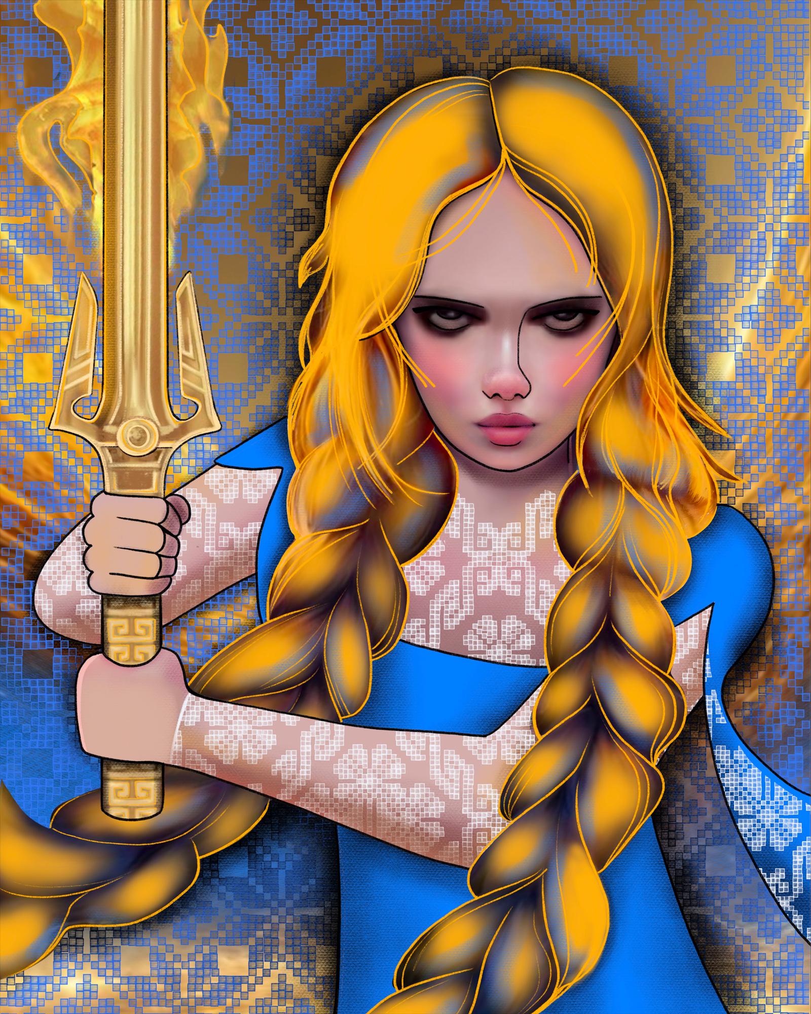 Алмазная мозаика на подрамнике Santi Военная красота 40x50 см (Top-954399)