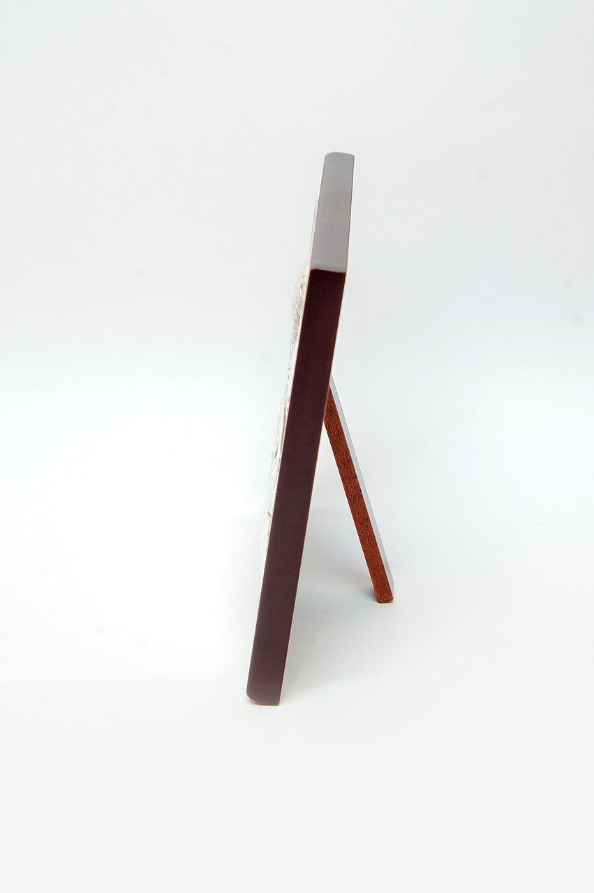 Ікона Ангела Охоронця срібний оклад на дерев'яній рамці 10х10 см - фото 2 Ікона Ангела Охоронця срібний оклад на дерев'яній рамці 10х10 см - фото 2