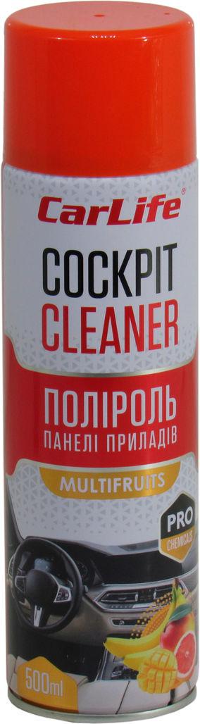 Поліроль для пластику CarLife Cockpit Cleaner Multifruit 500 мл (CF507)