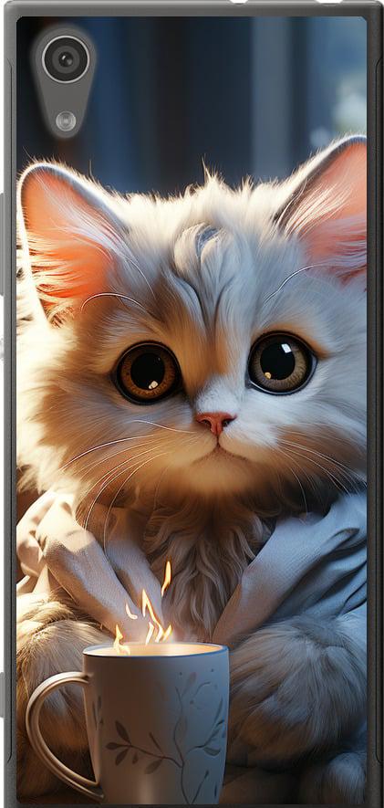 Чохол на Sony Xperia XA1 G3112 Білий кіт (5646t-964-42517)