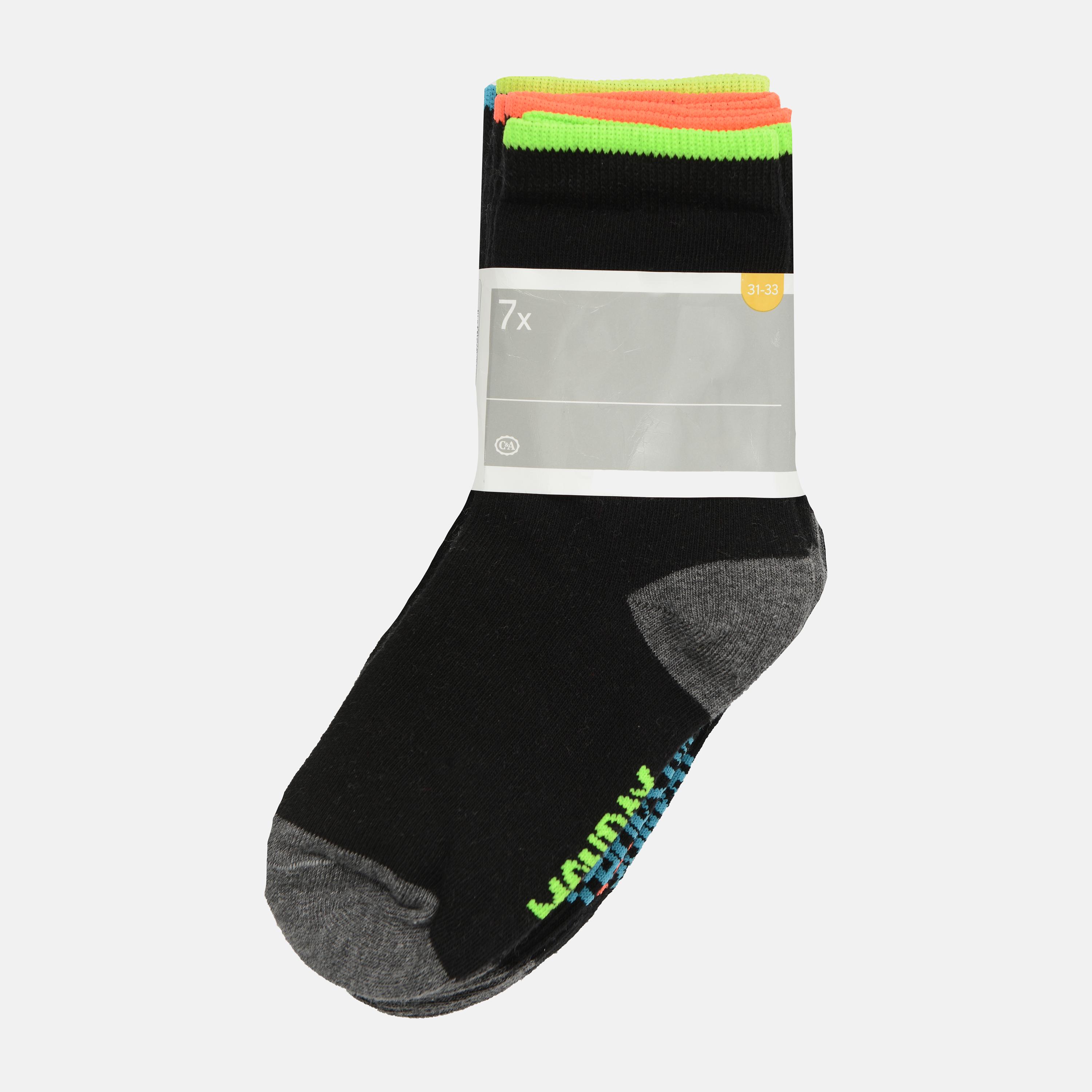 Носки C&A 7 пар р. 34-36 Черный (4185179440312)