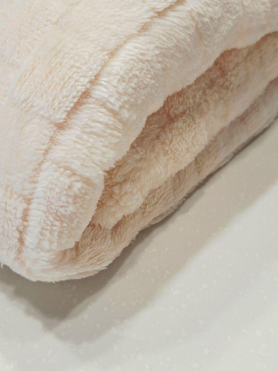 Плед полуторный флисовый Colorful Home Мозаика 150x200 см Кремовый (1260) - фото 3 Плед полуторный флисовый Colorful Home Мозаика 150x200 см Кремовый (1260) - фото 3