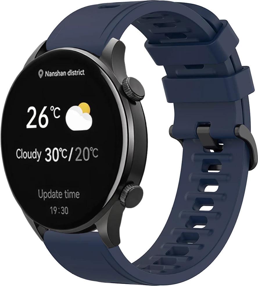 Ремешок Convex для Haylou Solar Plus RT3 LS16 Dark Blue (40722-5D)