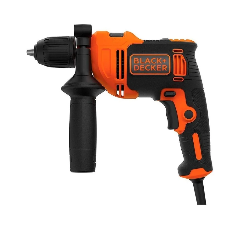 Дрель ударная Black & Decker BEH550K-QS 550 Вт сетевая (8-22-32721)