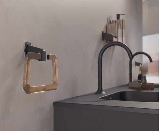 Полотенцедержатель Sonia Luce Dark Eighties Черный/Коричневый (182572) - фото 2 Полотенцедержатель Sonia Luce Dark Eighties Черный/Коричневый (182572) - фото 2