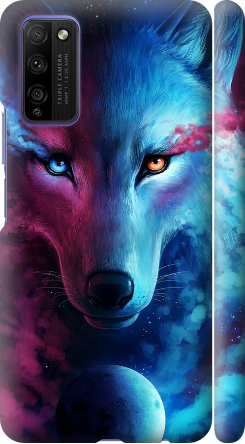 Чохол на Huawei Honor 30 Lite Арт-вовк (3999m-2074-42517)