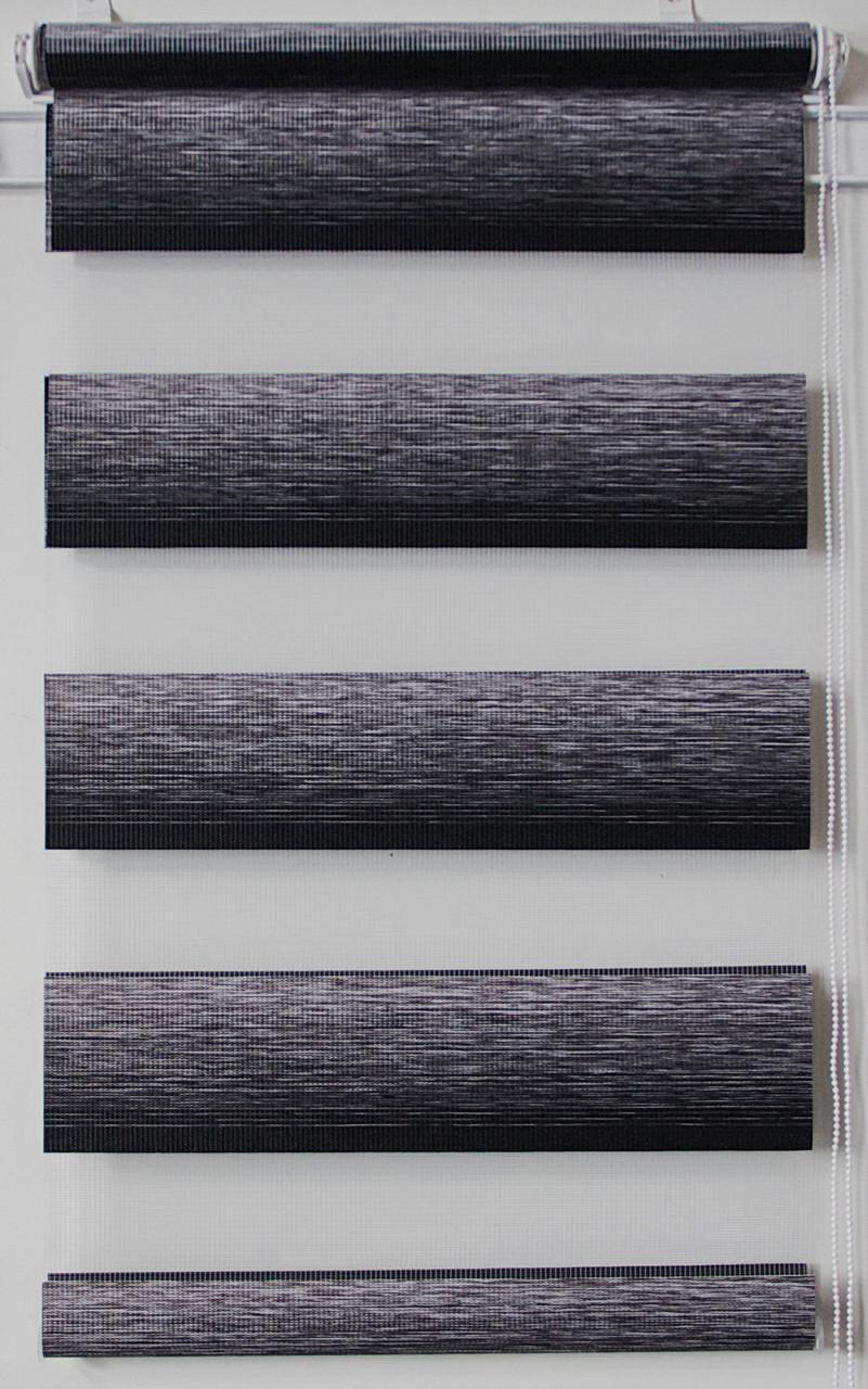 Рулонная штора день-ночь Miranda ВМ-3106 40х180 см Черный (ВМ-3106-68)