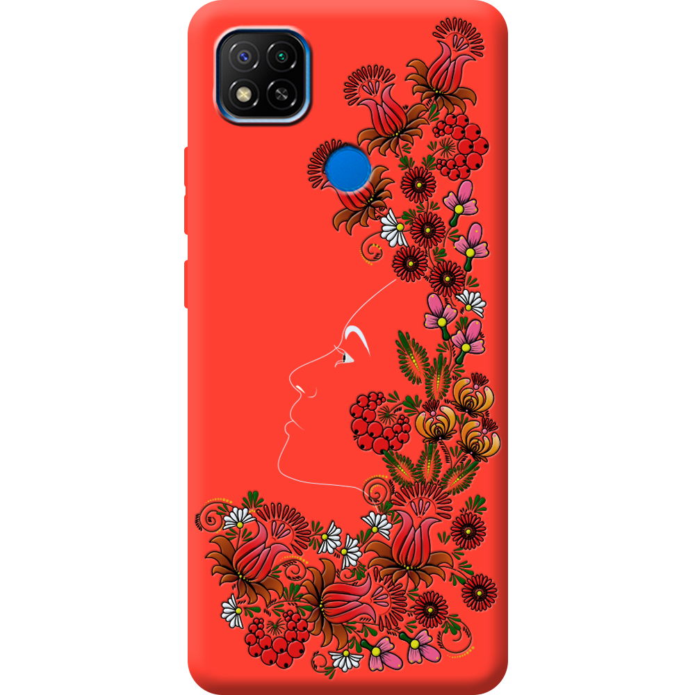 Чехол BoxFace Xiaomi Redmi 9C 3D Ukrainian Muse Красный силикон (40879-bk64-44021)
