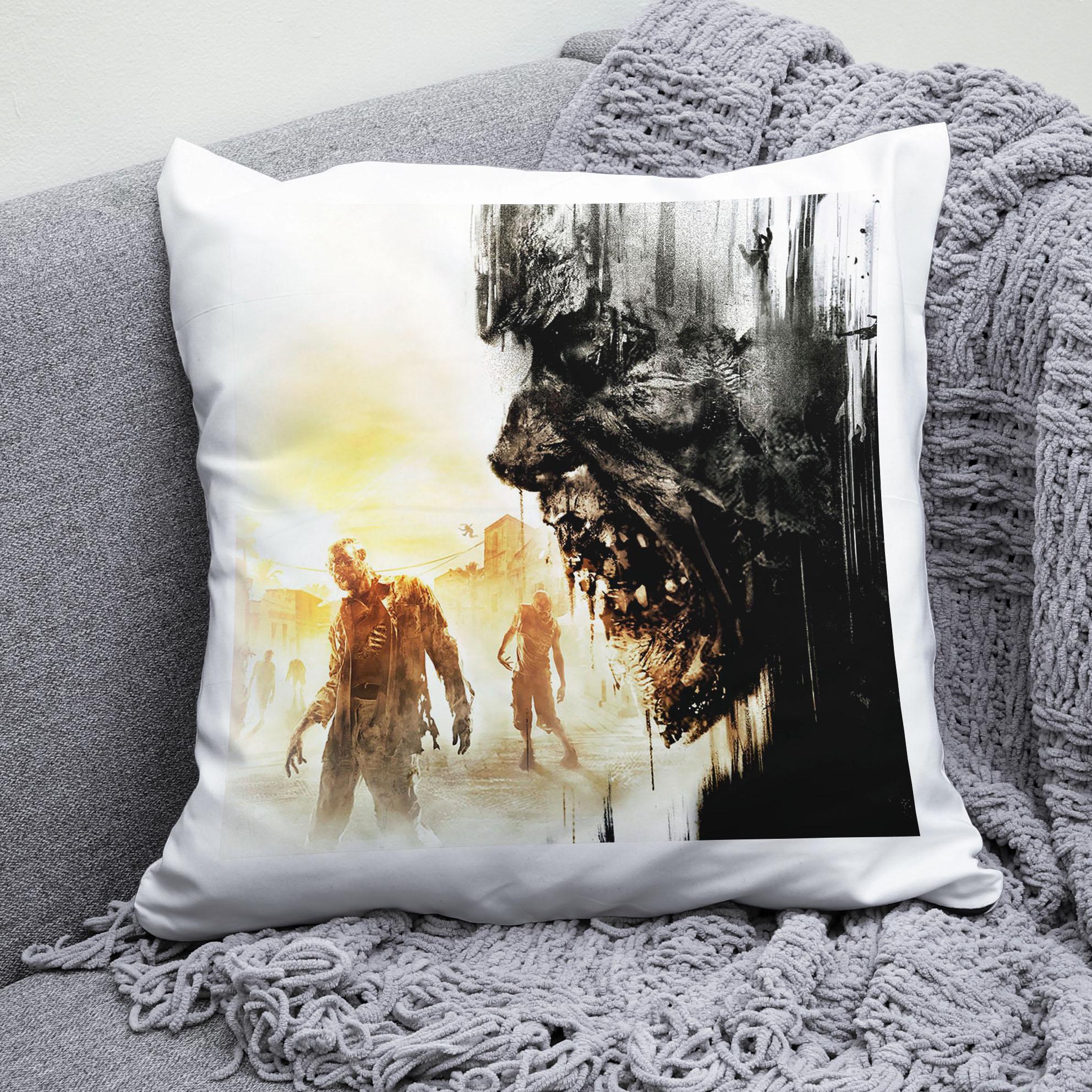 Плюшевая подушка квадрат с принтом игры Dying Light