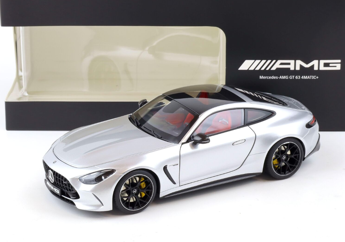 Модель атвомобиля Mercedes-Benz 1:18 AMG GT 63 4Matic+ C192 High-Tech Silver (B66960583)