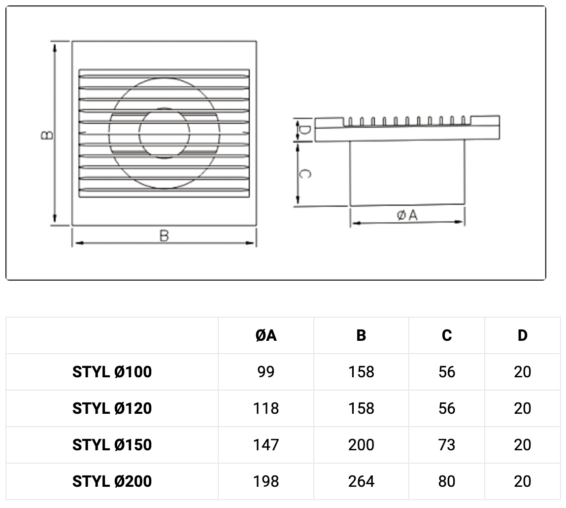 Вентилятор витяжний Dospel 150 S (4107) - фото 2