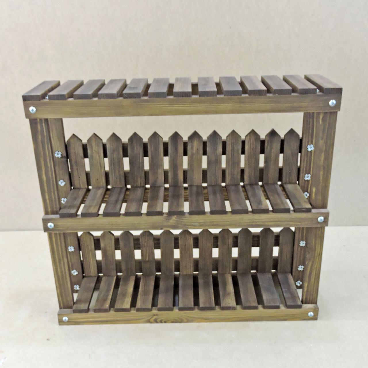 Підставка для квітів з дерева Берчулес 20х70 см Капучіно (ЦВП-207085109) - фото 5