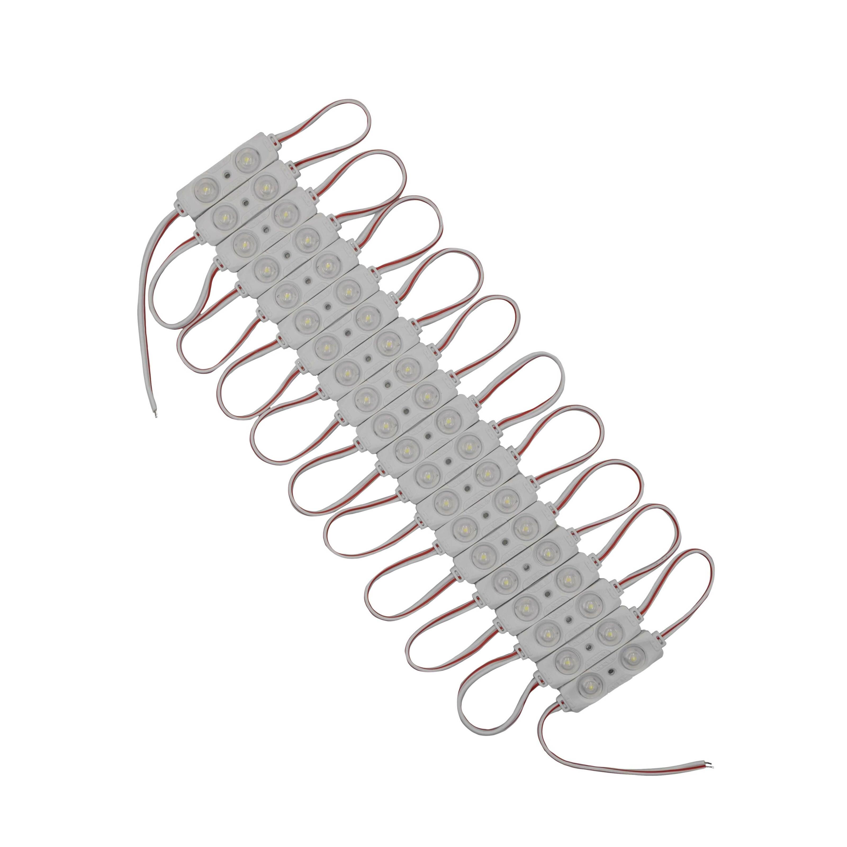 Світлодіодний модуль Prolum V1 SMD2835 2LED з лінзою 12V 0,48W IP66 Білий (30273860)