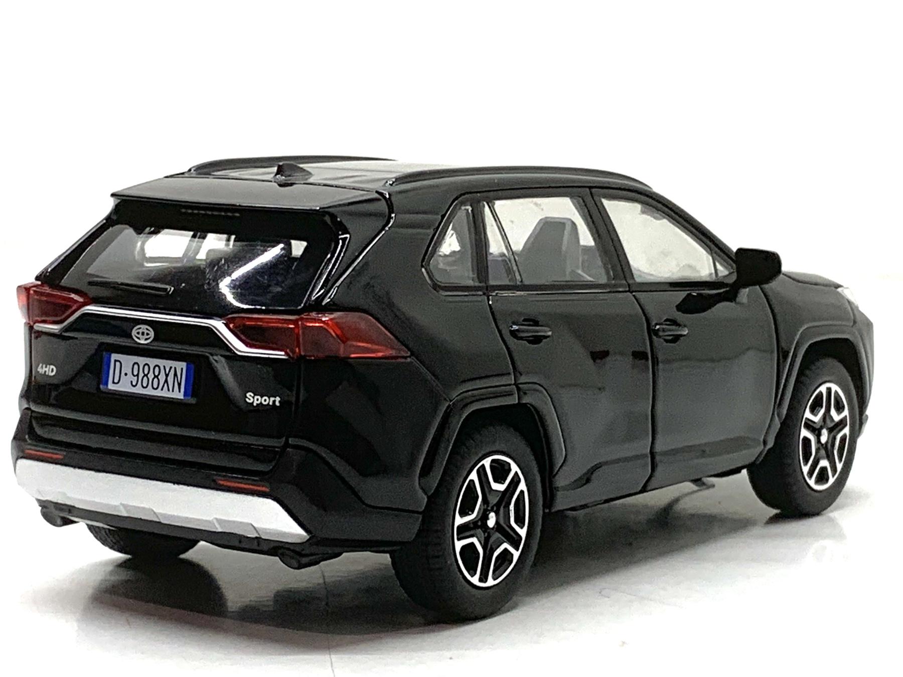 Машина TK Union Group Toyota RAV4 інерційна двері відчиняються/багажник Чорний (40962) - фото 3