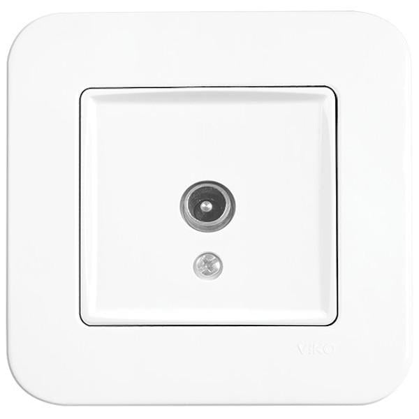 Розетка ТВ проходная Viko Rollina Белый