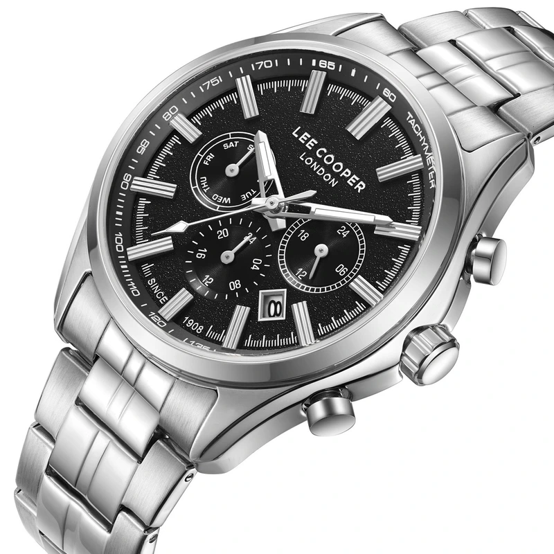 Годинник чоловічий Lee cooper Fenix Black (2742)