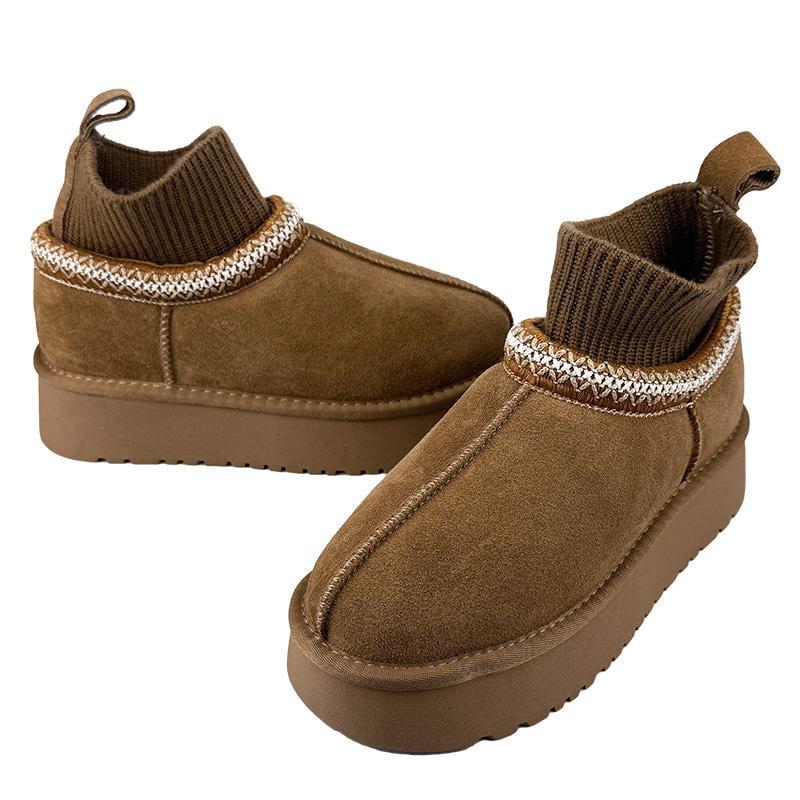 Угги женские замшевые на платформе 10515-40 p. 36 23 см Коричневый - фото 2 Угги женские замшевые на платформе 10515-40 p. 36 23 см Коричневый - фото 2