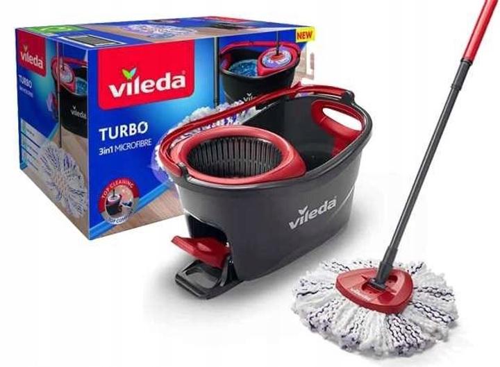 Набір для прибирання Vileda TURBO 3in1 Microfibre швабра та відро з віджимом