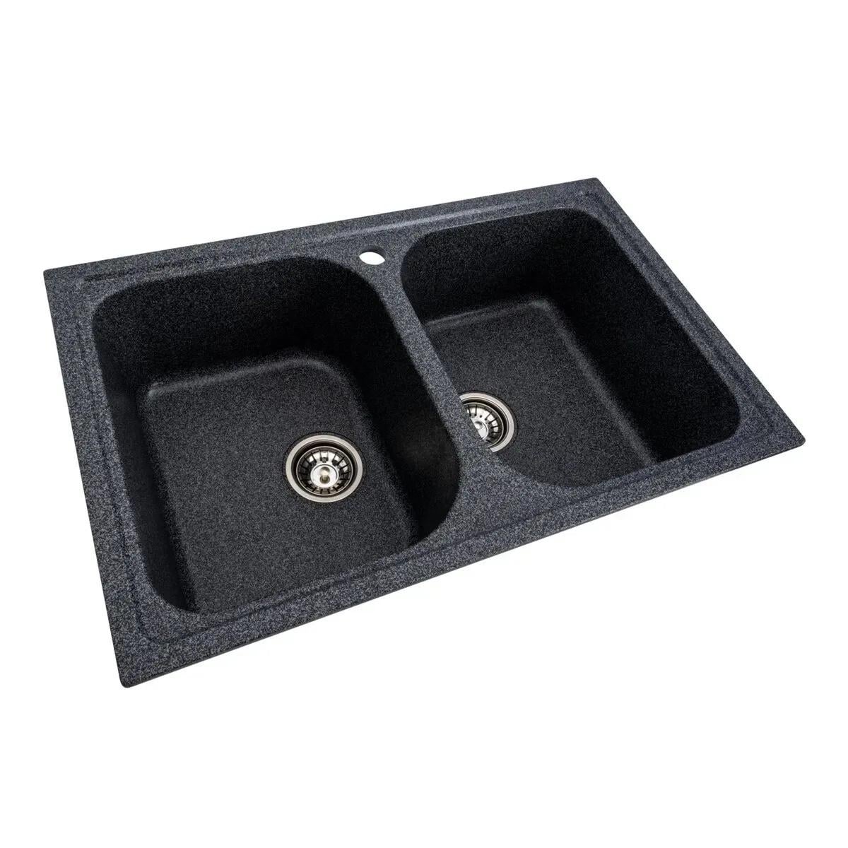 Мойка для кухни гранитная Platinum Equatoria 7950 785x500 прямоугольная врезная Графит (PLTM-SP000035784)
