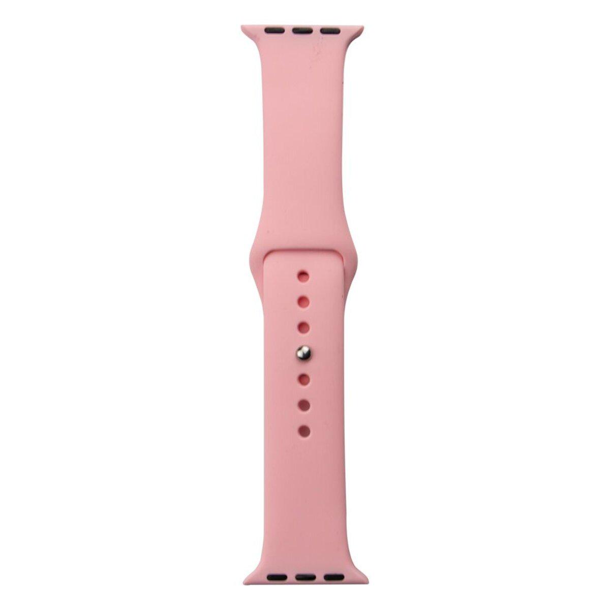 Ремешок Silicone Classic для часов Apple Watch 42/44/45/49 мм 12 Pink