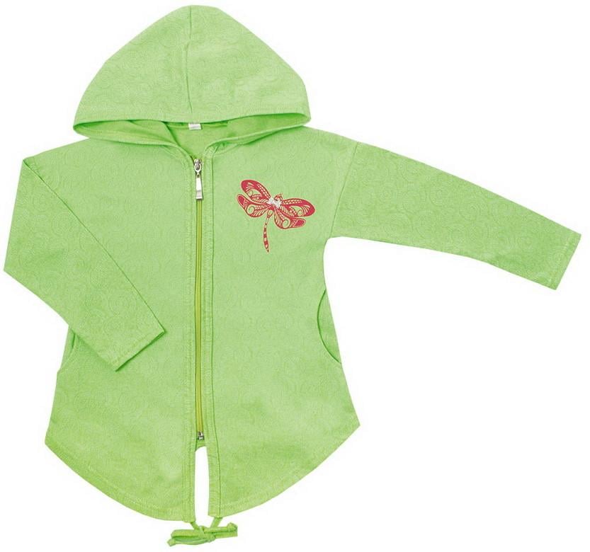 Кофта дитяча бавовняна для дівчинки на змійці Gabbi KR-19-21 Ажурна 116 см Салатовий (11559)