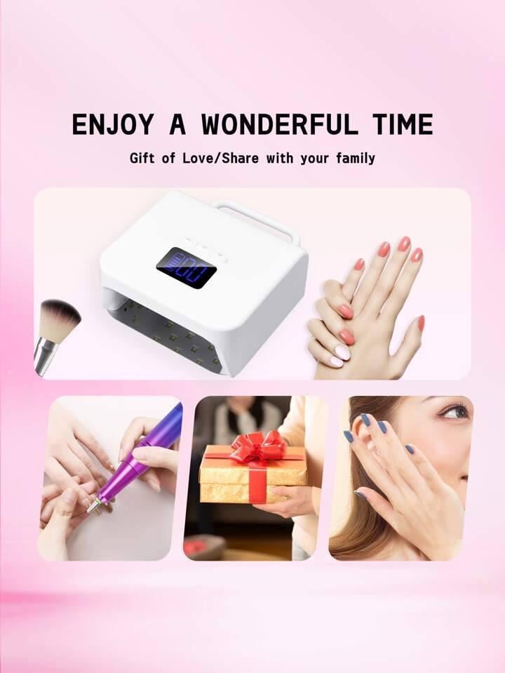 Лампа UV/LED беспроводная BY10 9600 mAh 220 Вт Белый - фото 10 Лампа UV/LED беспроводная BY10 9600 mAh 220 Вт Белый - фото 10