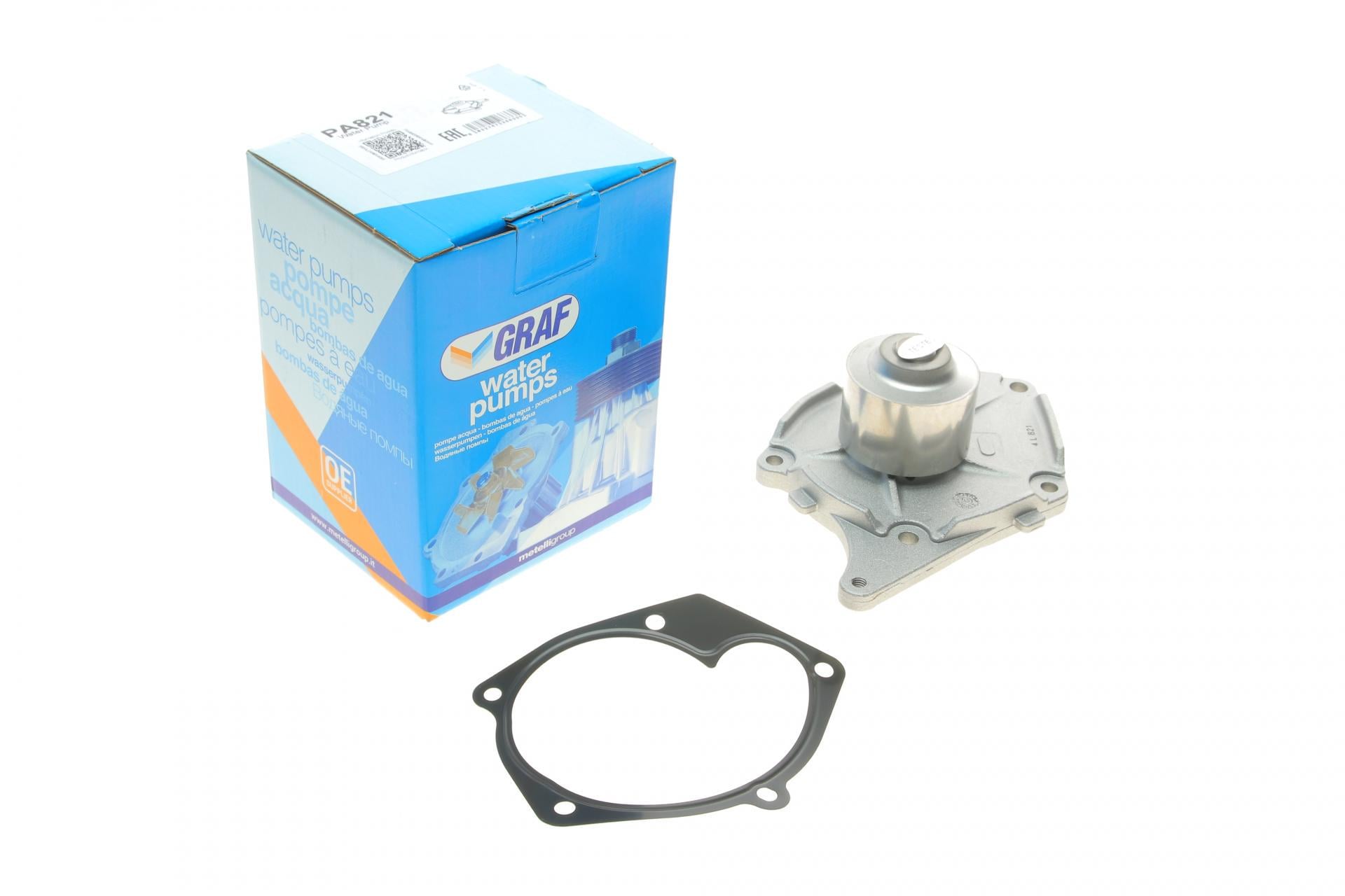 Насос воды Graf Renault Kangoo/Megane/Scenic/Clio/Nissan Almera/Kubistar/Micra 1.5dCi 01- B/B 10 лопаток PA821 (25589932)