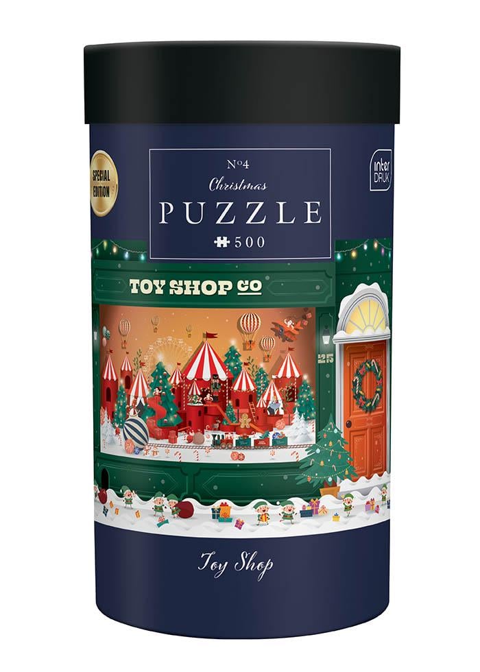 Пазли тришарові InterDRUK Christmas Toy Shop 500 шт. (376213)